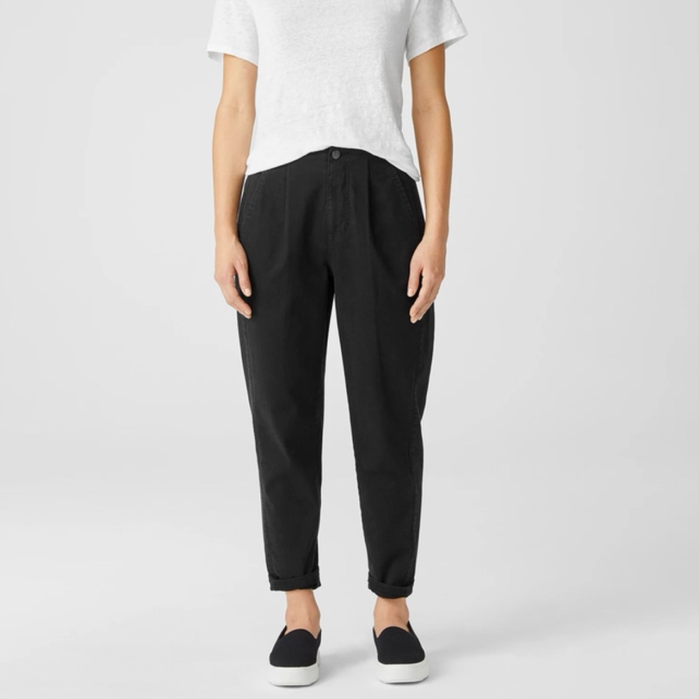 Eileen Fisher Cotton Tapered Pant